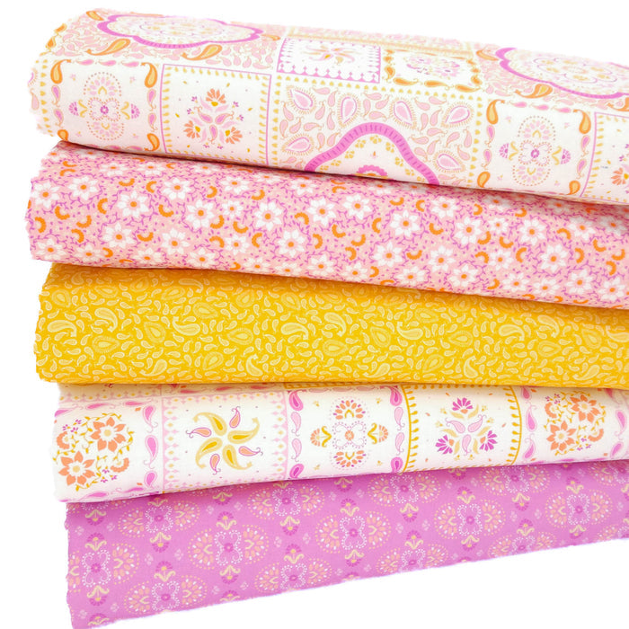Pink Island Haven fat quarter bundle