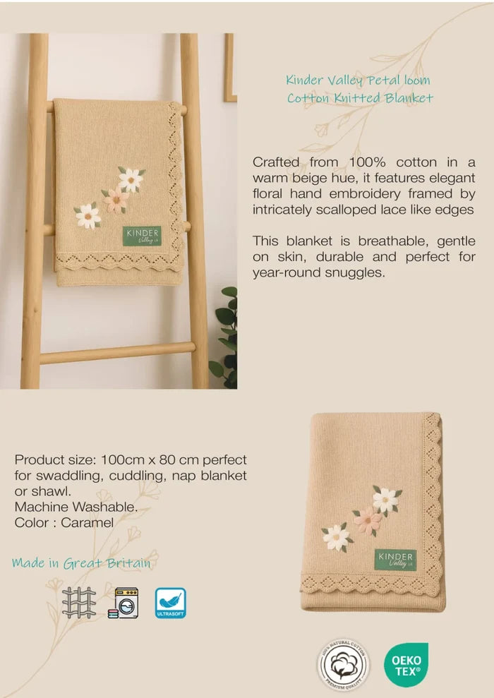 KInder Valley 100% Cotton Knitted Blanket