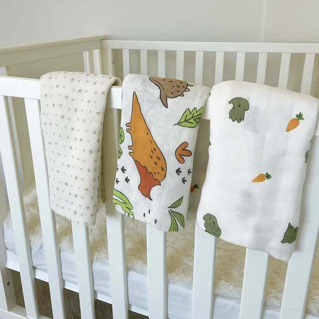 Kinder Valley Muslin Blanket Set - Pack of 3