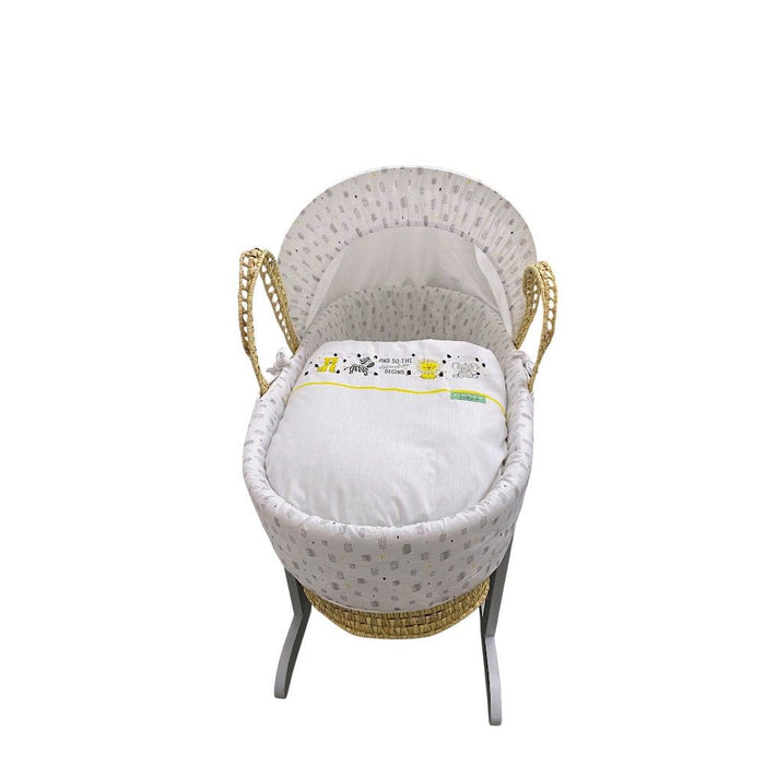 Kinder Valley Safari Moses Basket With Grey Rocking Stand
