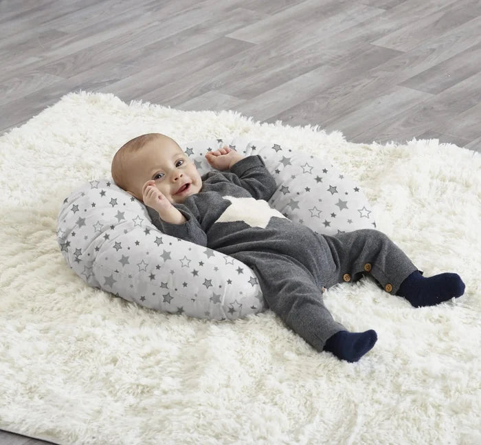 Kinder Valley Silver Star Donut Pillow