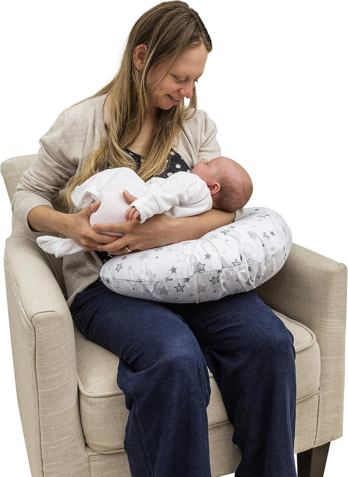 Kinder Valley Silver Star Donut Pillow