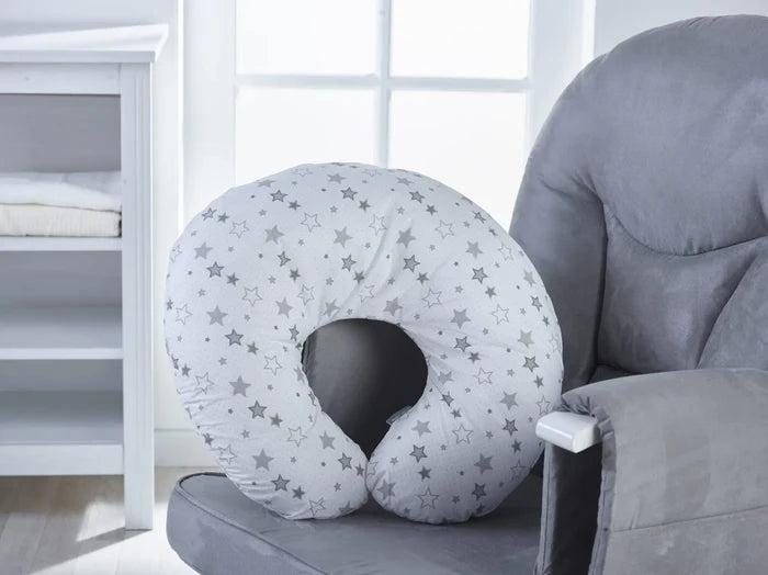 Kinder Valley Silver Star Donut Pillow