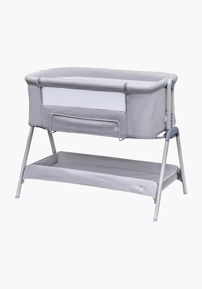 Kinder Valley Snoozie Bedside Crib (Antartica Grey)