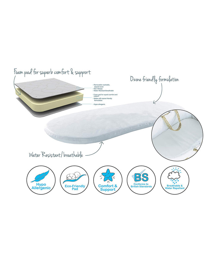 Kinder Valley White Palm Moses Basket