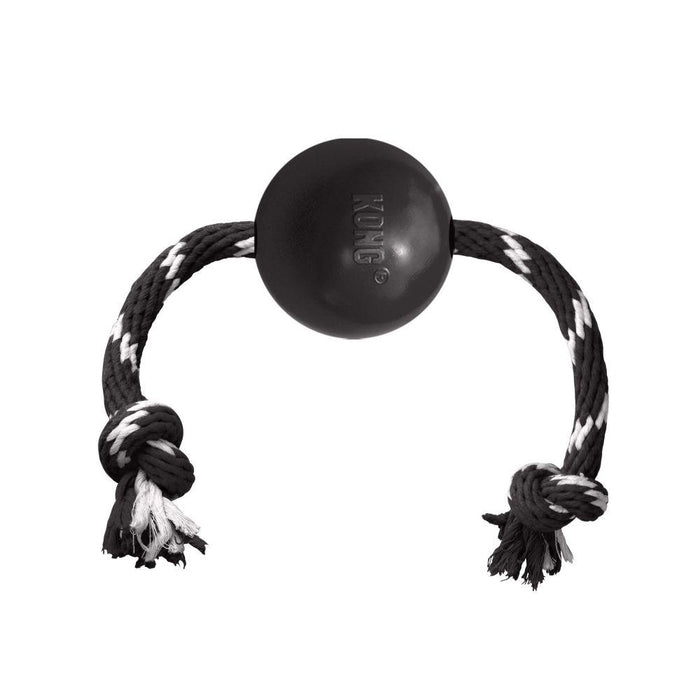 Stock image of the Extreme Ball with Rope against a white background.