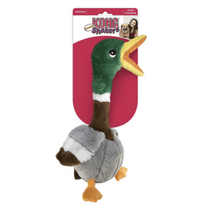 Stock image of the KONG Duck, against a white background.
