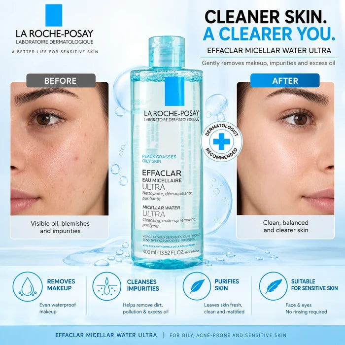 La Roche-Posay Effaclar Micellar Water Ultra 400ml