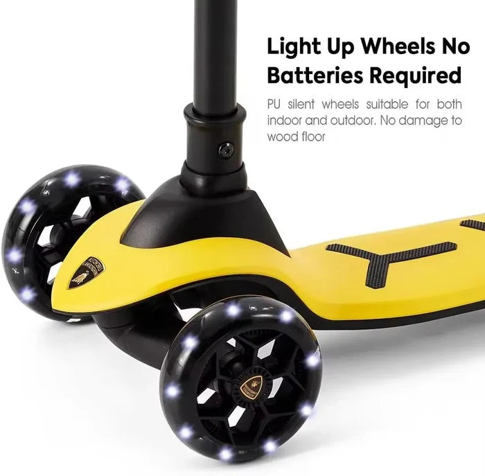 Lamborghini 3 Wheel Kids Scooter(yellow)