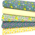 A lemon themed fat quarter bundle in polycotton