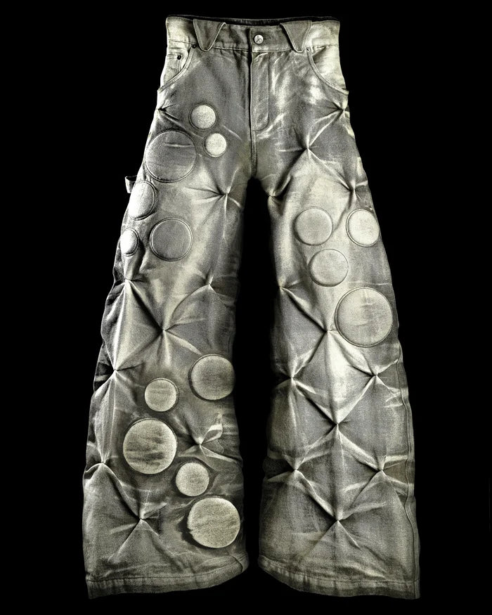 LIMESTONE ‘OXYGEN’ PADDED CANVAS PANTS