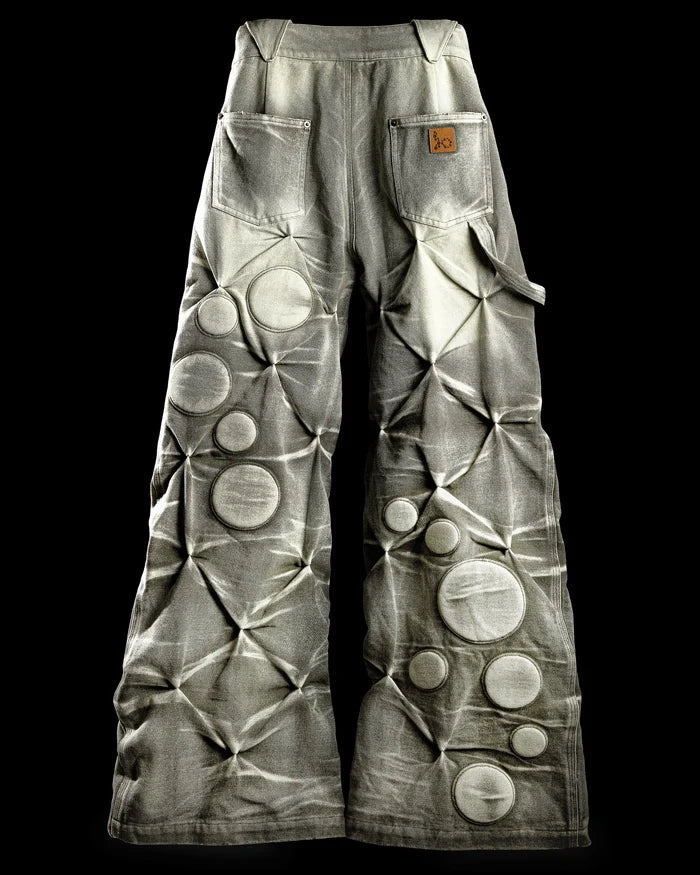 LIMESTONE ‘OXYGEN’ PADDED CANVAS PANTS