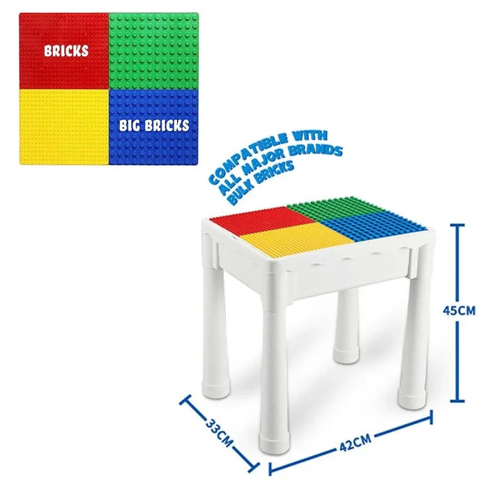 Little Story 4-In-1 Activity and Block Table With 50 Blocks (Large)