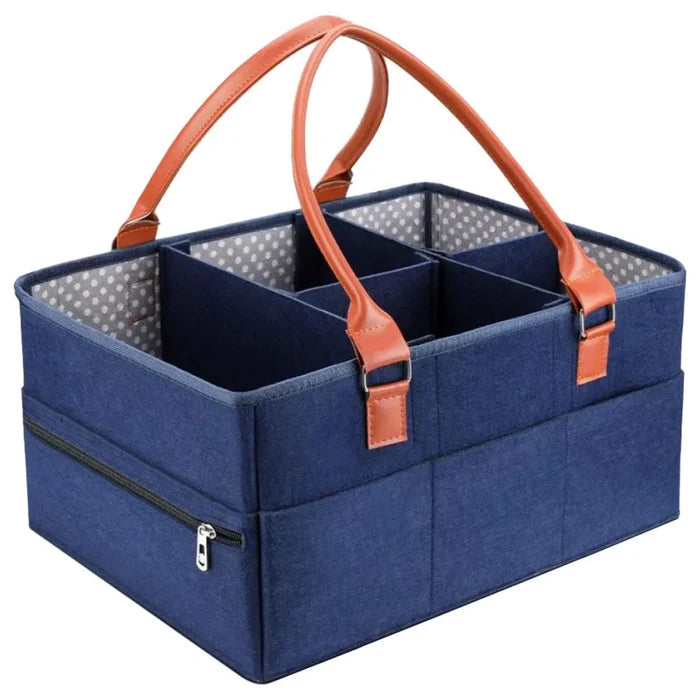 Little Story Premium Diaper Caddy (Blue)