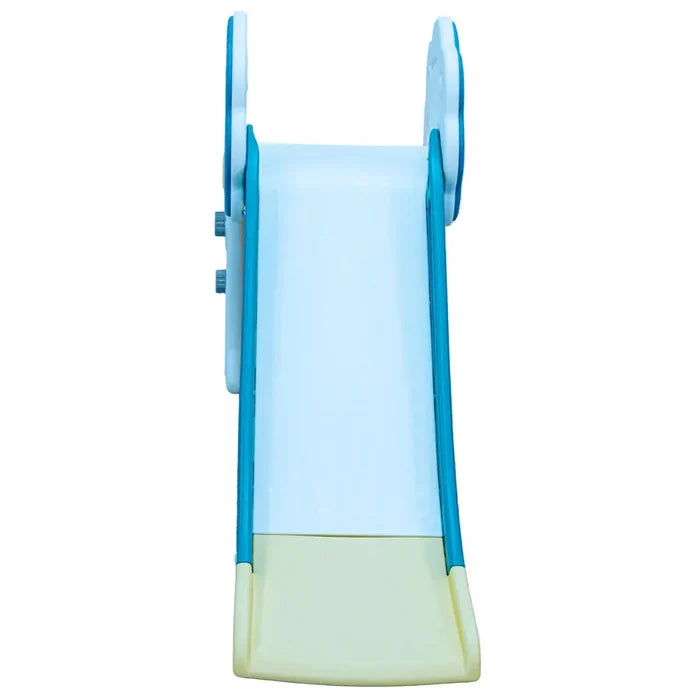 Little Toddlers Medium Size Slide With Basketball Hoop (Light Mint Green/White) 150x 45x 80 cm