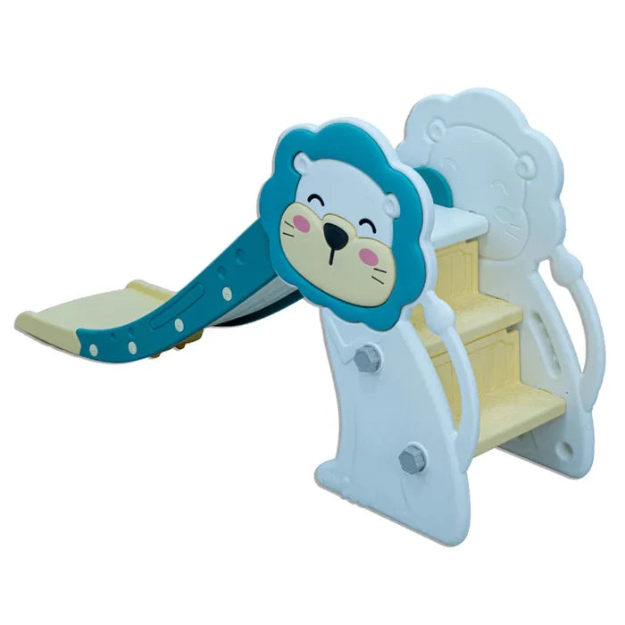 Little Toddlers Medium Size Slide With Basketball Hoop (Light Mint Green/White) 150x 45x 80 cm