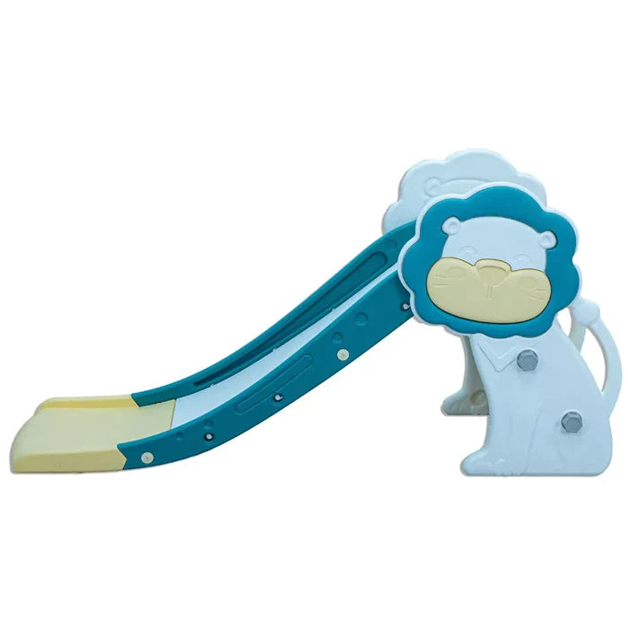 Little Toddlers Medium Size Slide With Basketball Hoop (Light Mint Green/White) 150x 45x 80 cm