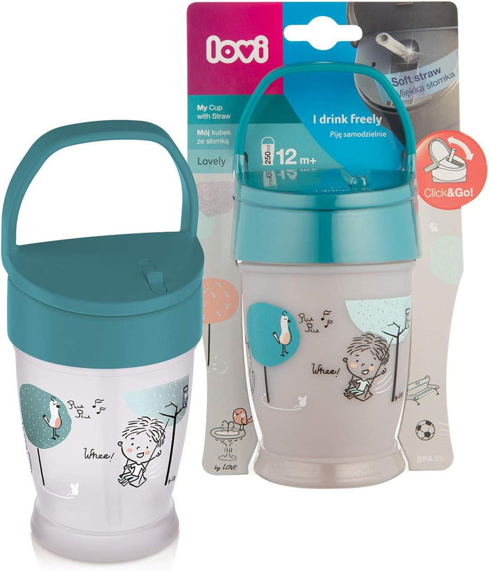 Lovi Cup With Straw (250ml)