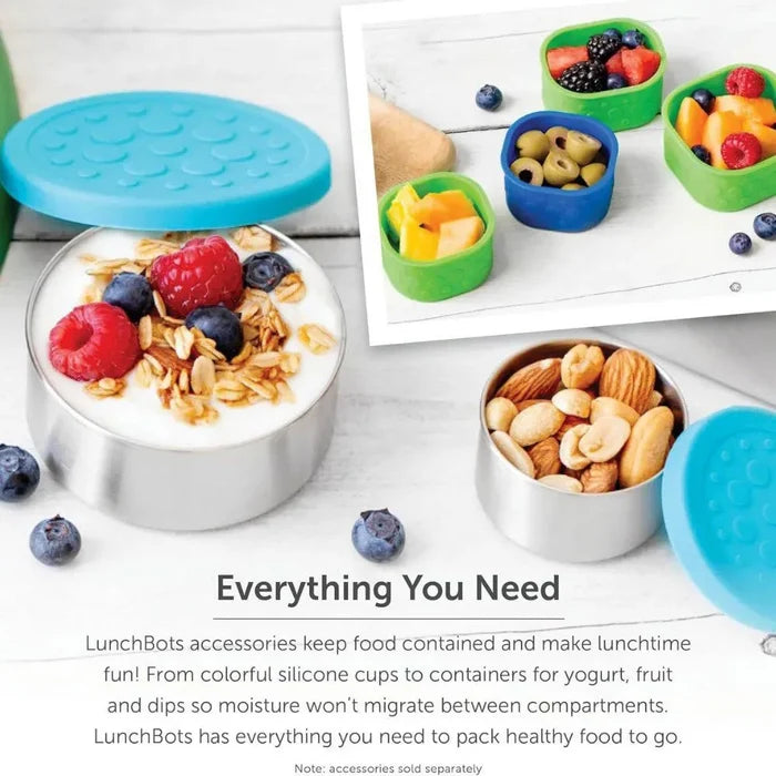 LunchBots Trio Bento Box 3 Compartments (Medium, 600ml)