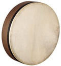 Mizhar Artisan 18"x4", corps hévéa, peau chèvre sélec., accordage interne, emplacement pouce, chanfrein spécial, Walnut Brown