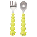Melii Silicone Spoon & Fork Set (Caterpillar)