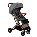 MoMi Estelle Stroller (Gray-Gold, Gold Frame)