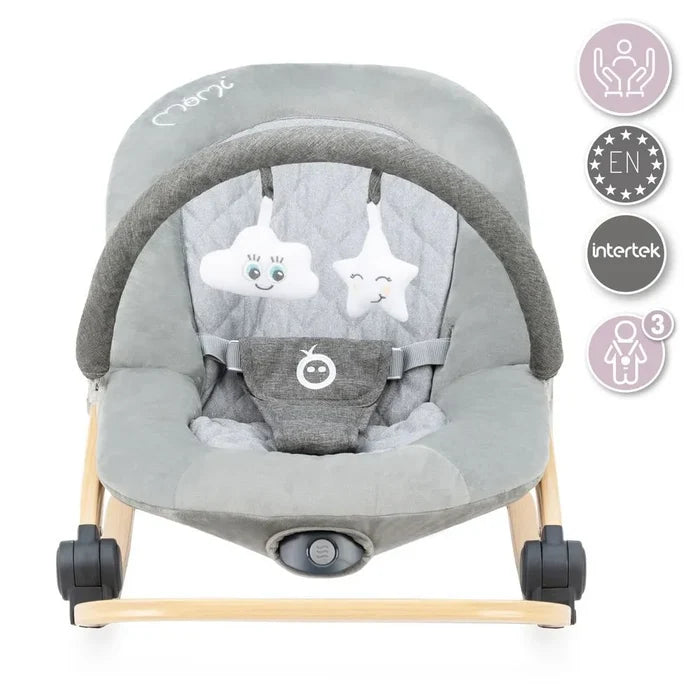 MoMi Lumiwood Bouncer (Grey)