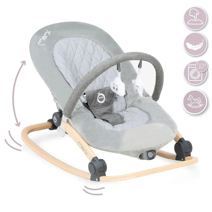 MoMi Lumiwood Bouncer (Grey)