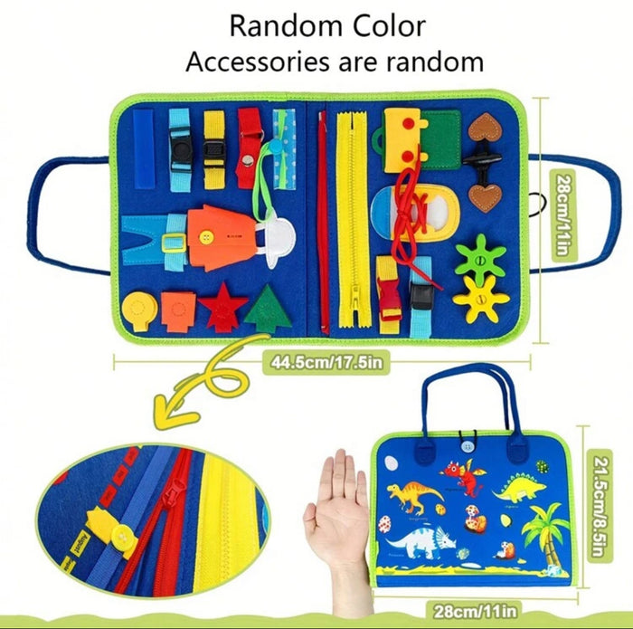 Montessori Busy Book – Sensory and Motor Skill Development Toy