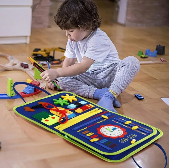 Montessori Busy Book – Sensory and Motor Skill Development Toy