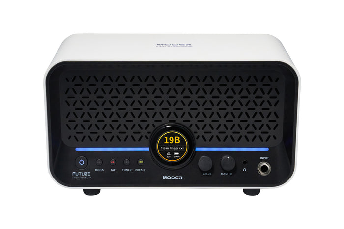 Ampli F15i Li, 15W, écran tactile, 55 modélisations d'amplis, 69 effets, batterie rechargeable, Bluetooth, USB-C, blanc