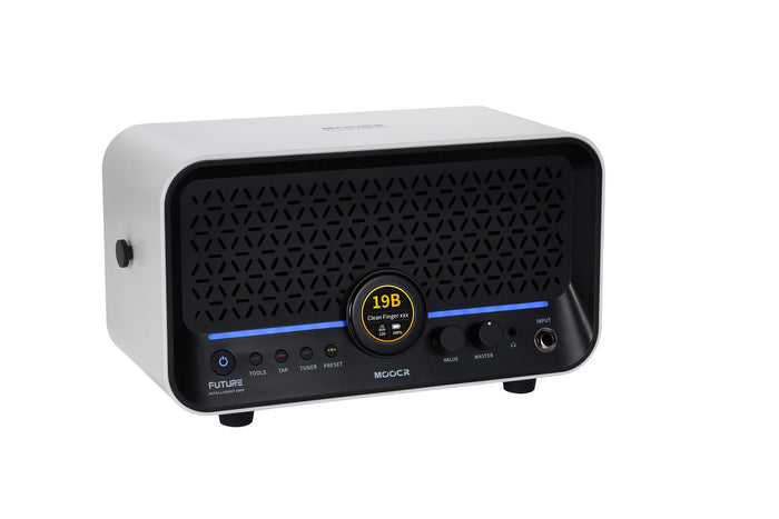 Ampli F15i Li, 15W, écran tactile, 55 modélisations d'amplis, 69 effets, batterie rechargeable, Bluetooth, USB-C, blanc