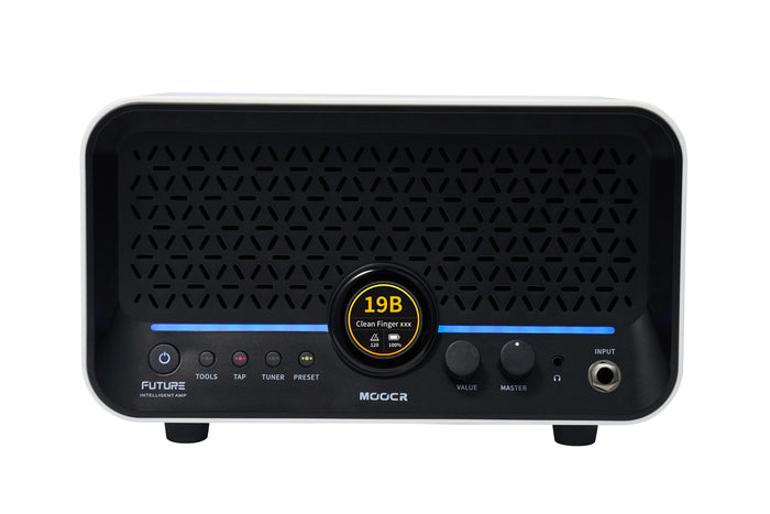 Ampli F15i Li, 15W, écran tactile, 55 modélisations d'amplis, 69 effets, batterie rechargeable, Bluetooth, USB-C, blanc