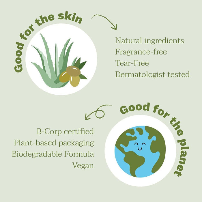 Mustela Certified Organic 2 in 1 Hair and Body Cleansing Gel (400ml), Buy 2 get 1 FOR FREE