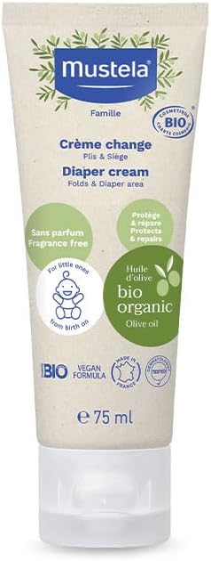 Mustela Certified Organic Diaper Cream (75 ml), Buy 2 get 1 FOR FREE