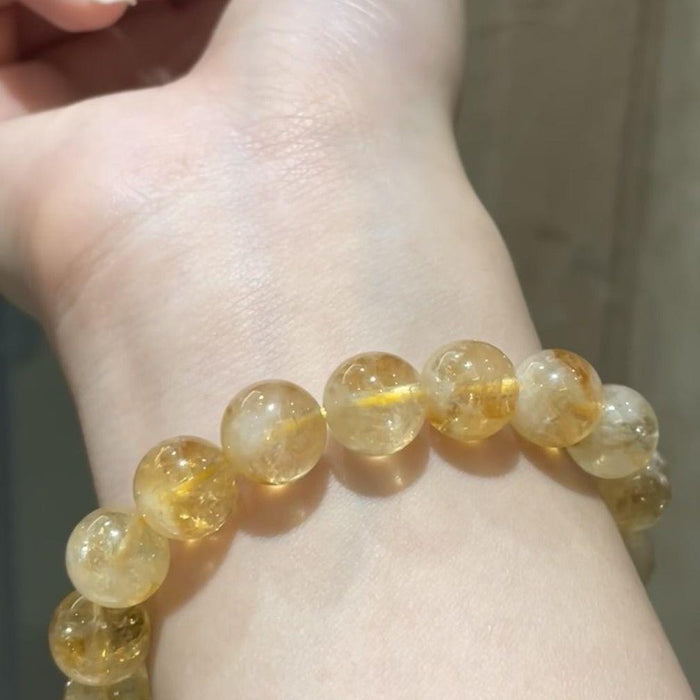 Citrine bracelet detail three