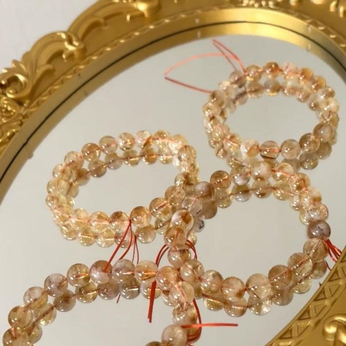 Citrine bracelet on wrist - lifestyle