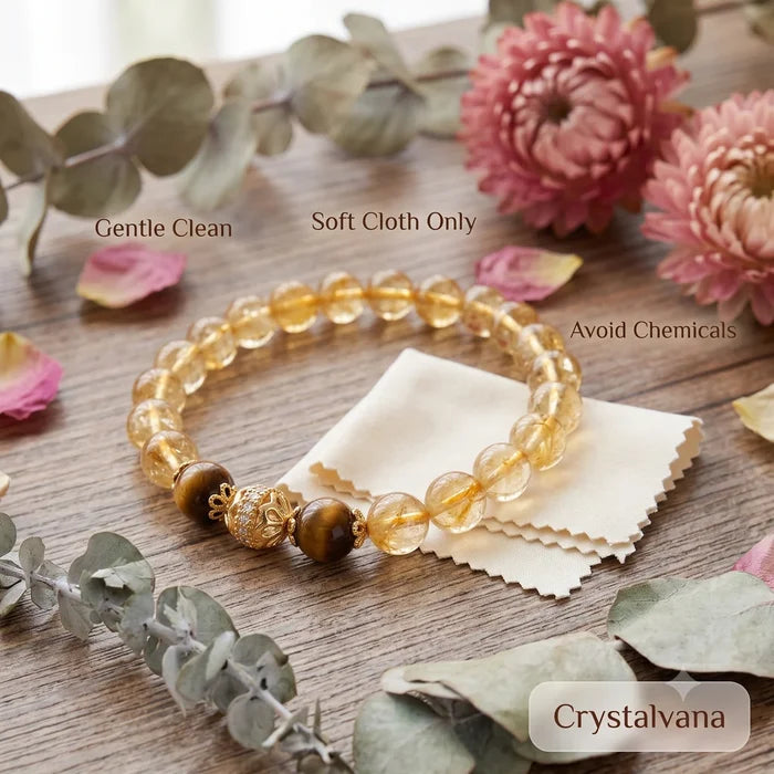 Citrine Tiger Eye Bracelet Crystalvana
