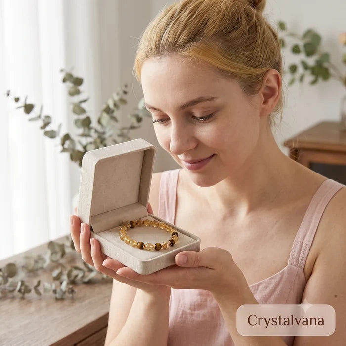 Citrine Tiger Eye Bracelet Crystalvana 2