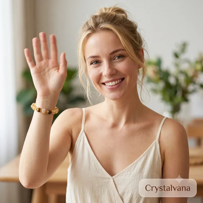 Citrine Tiger Eye Bracelet Crystalvana 4