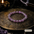 Natural Lepidolite Crystal Bracelet | Nine Purple Star Energy | Crystalvana