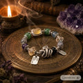 Natural Multi-Gemstone Crystal Bracelet with Silver Hardware | Healing & Harmony | Crystalvana