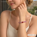 Natural Rose Quartz & Red Agate Crystal Jewelry | Bracelet & Necklace | Crystalvana