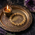 Rutilated quartz bracelet with golden rutile needles - Crystalvana