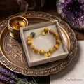 Handcrafted natural tiger eye bracelet with wealth beast charm - Crystalvana