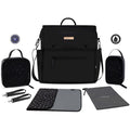 Neobreez Diaper Backpack With Changing Mat, Wet Bag, Pouches Set (Black)