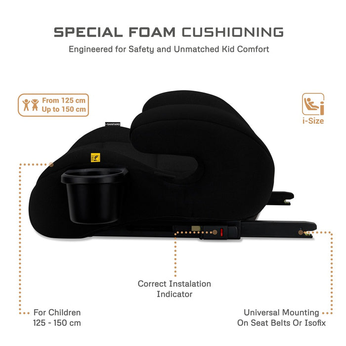 Neobreez I-Sanfaro Isofix Backless Booster Car Seat I-Size