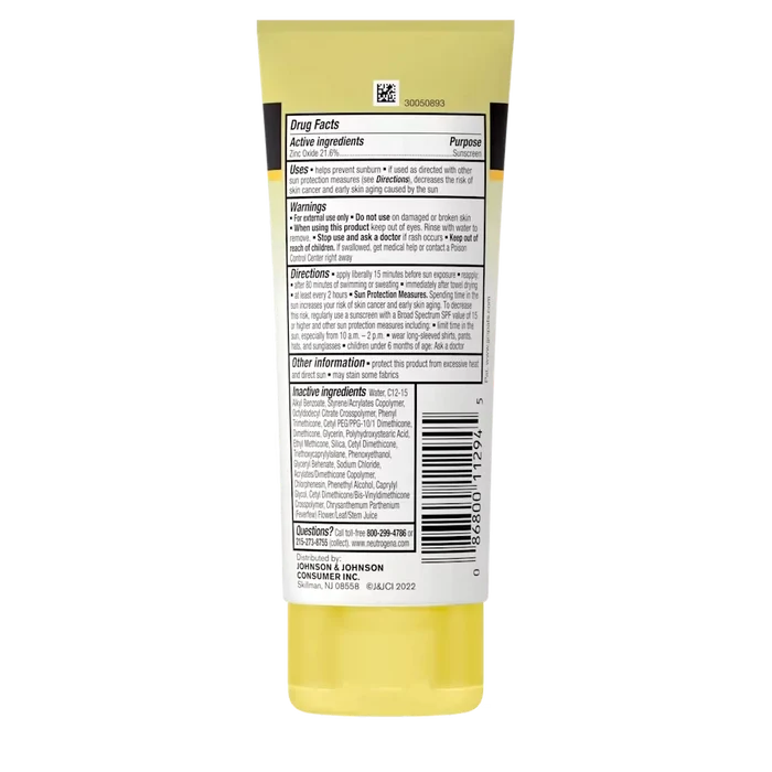 Neutrogena Sheer Zinc Kids Mineral Sunscreen SPF 50+ 88ml