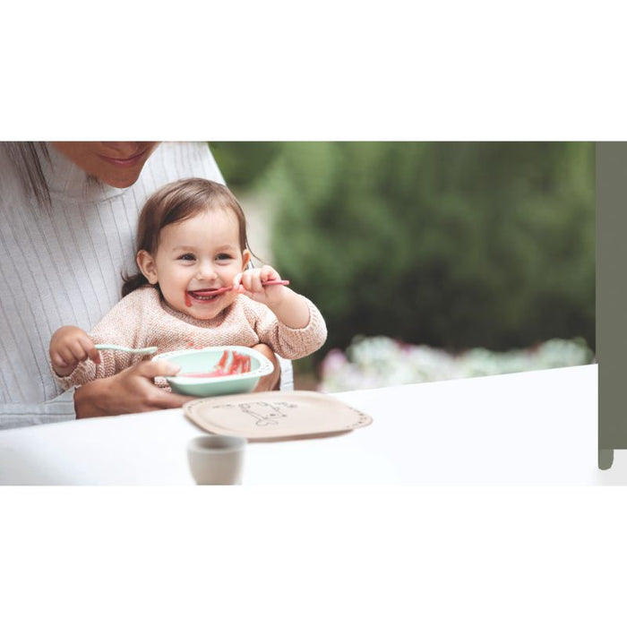 Nip Bio Based Plastic Cutlery Spoon & Fork Set (Blue)