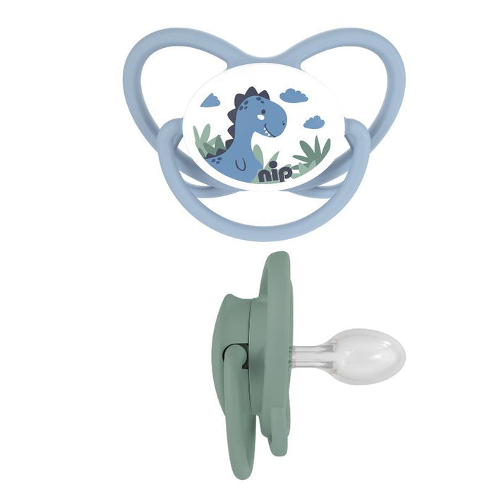 Nip Butterfly Orthodontic Soother With Ring - Size 1 (0-6 Months) - Pack of 2
